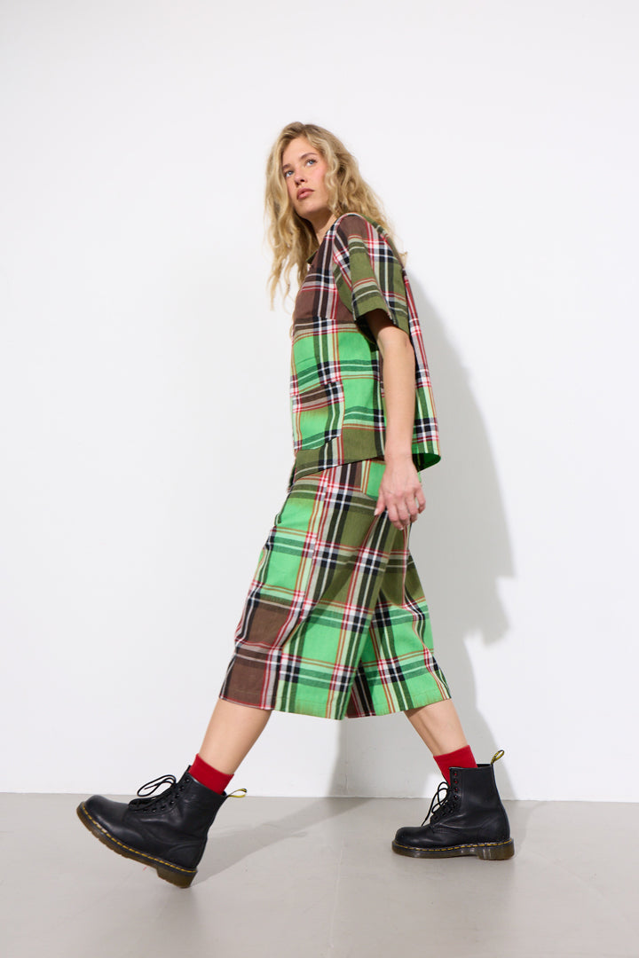 HUNKØN Ramone Shirt Shirts Green Tartan