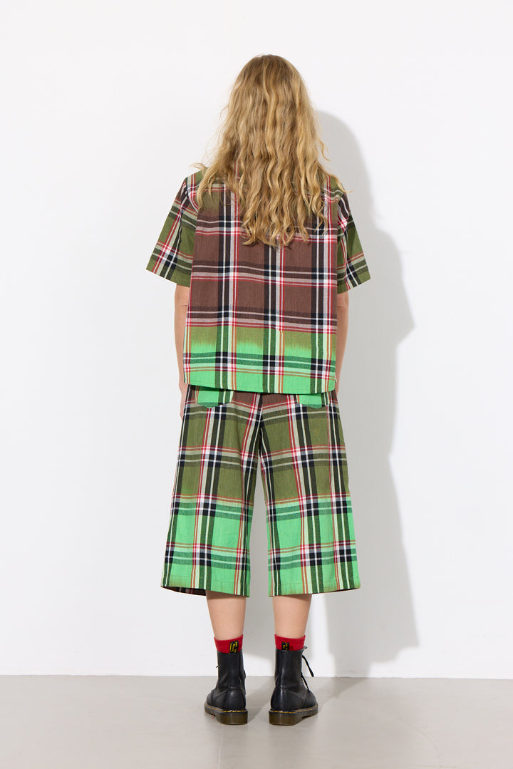 HUNKØN Ramone Shorts Shorts Green Tartan
