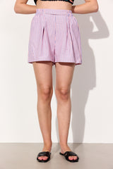 HUNKØN Randi Shorts Shorts Pink Striped