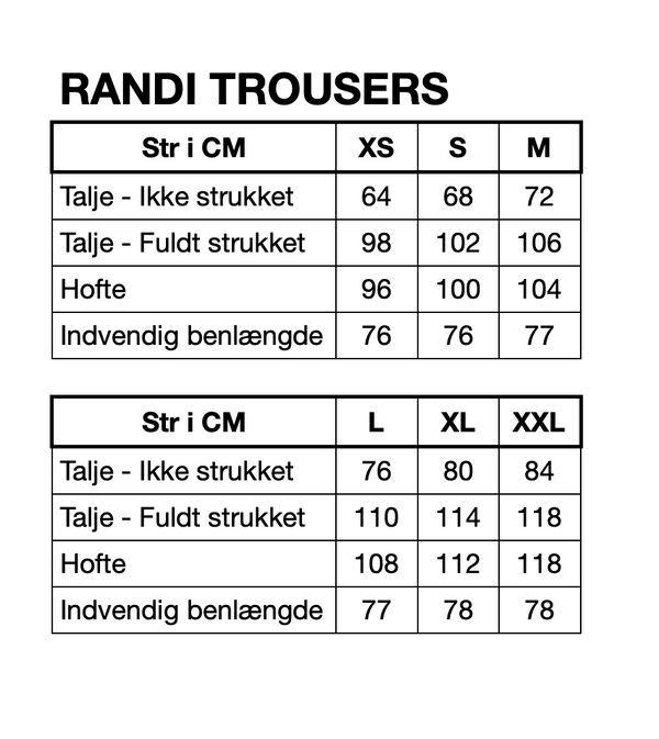 HUNKØN Randi Trousers Trousers Green Striped