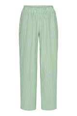 HUNKØN Randi Trousers Trousers Green Striped