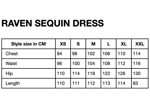 HUNKØN Raven Sequin dress Dresses Black