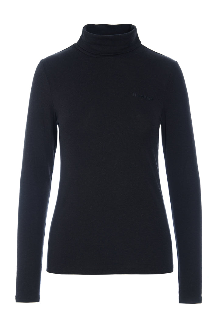 HUNKØN Rebekka Turtleneck Blouses Black
