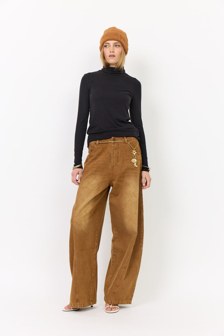 HUNKØN Rebekka Turtleneck Blouses Black