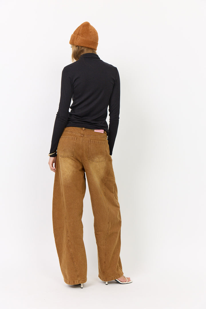 HUNKØN Rebekka Turtleneck Blouses Black