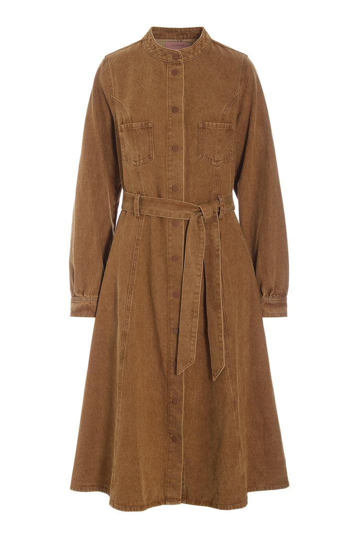 HUNKØN Renata Dress Dresses Brown