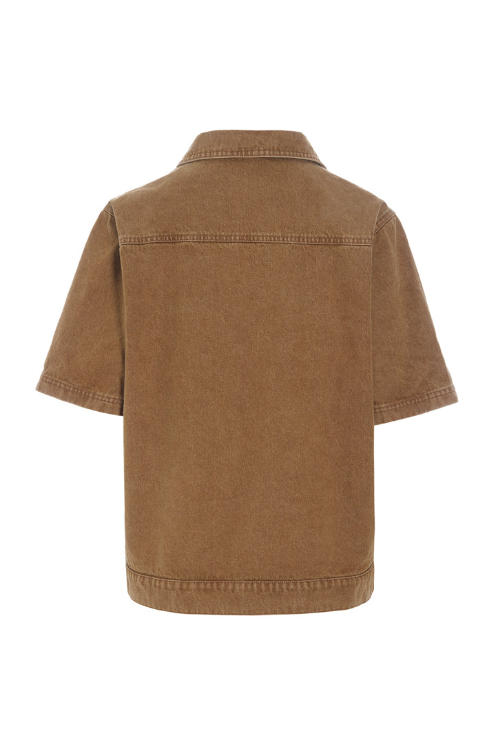 HUNKØN Renata Shirt Shirts Brown