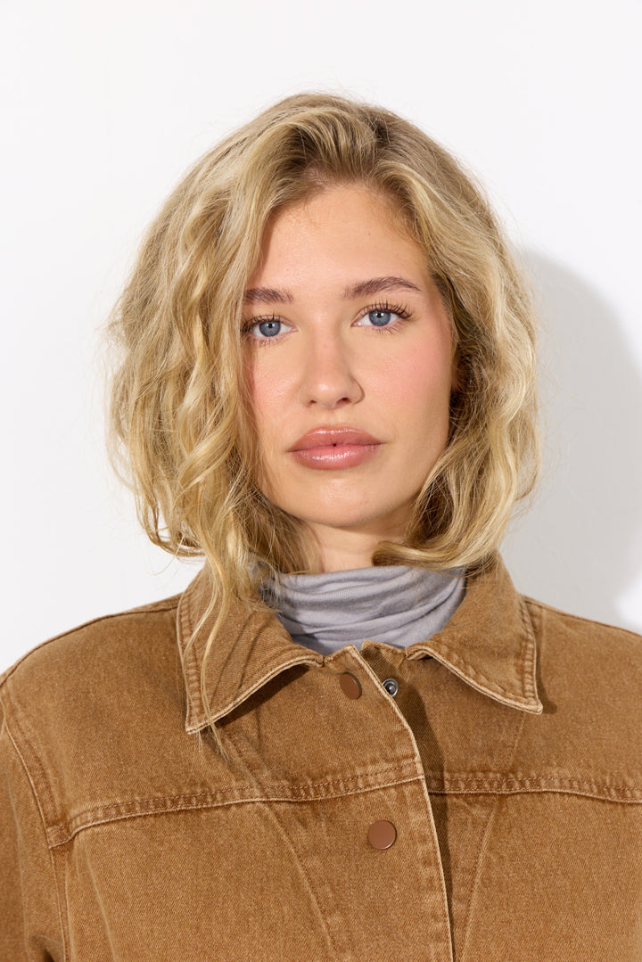 HUNKØN Renata Shirt Shirts Brown