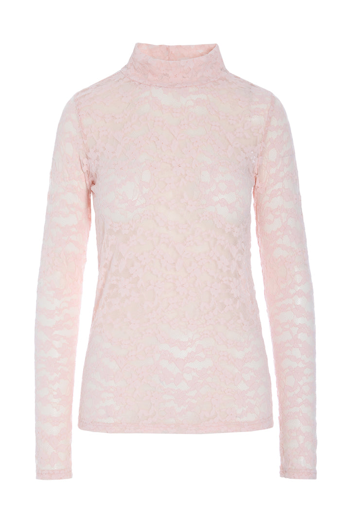 HUNKØN Rita Lace Blouse Blouses Dusty Rose