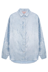 HUNKØN Robin Shirt Shirts Blue Metallic