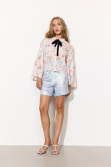 HUNKØN Robin Shorts Shorts Blue Metallic