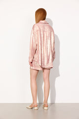 HUNKØN Robin Shorts Shorts Rose Metallic