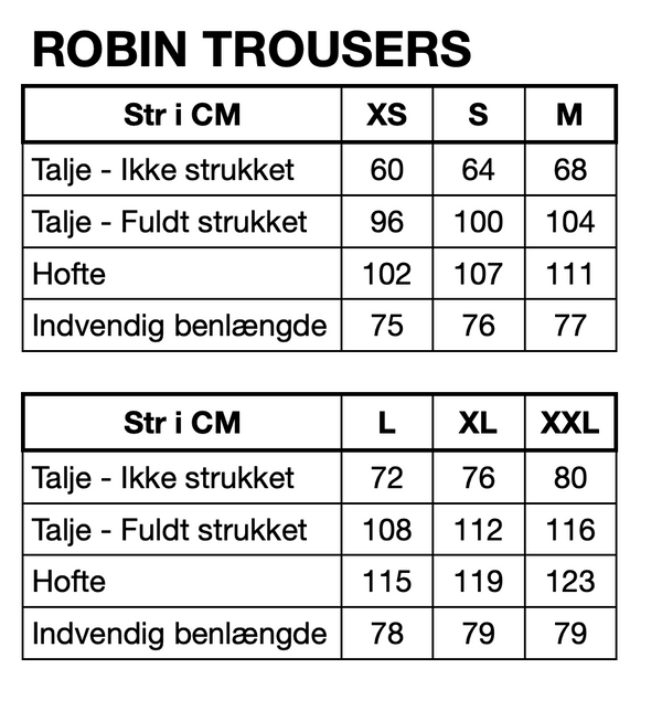 HUNKØN Robin Trousers Trousers Blue Metallic