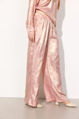 HUNKØN Robin Trousers Trousers Rose Metallic