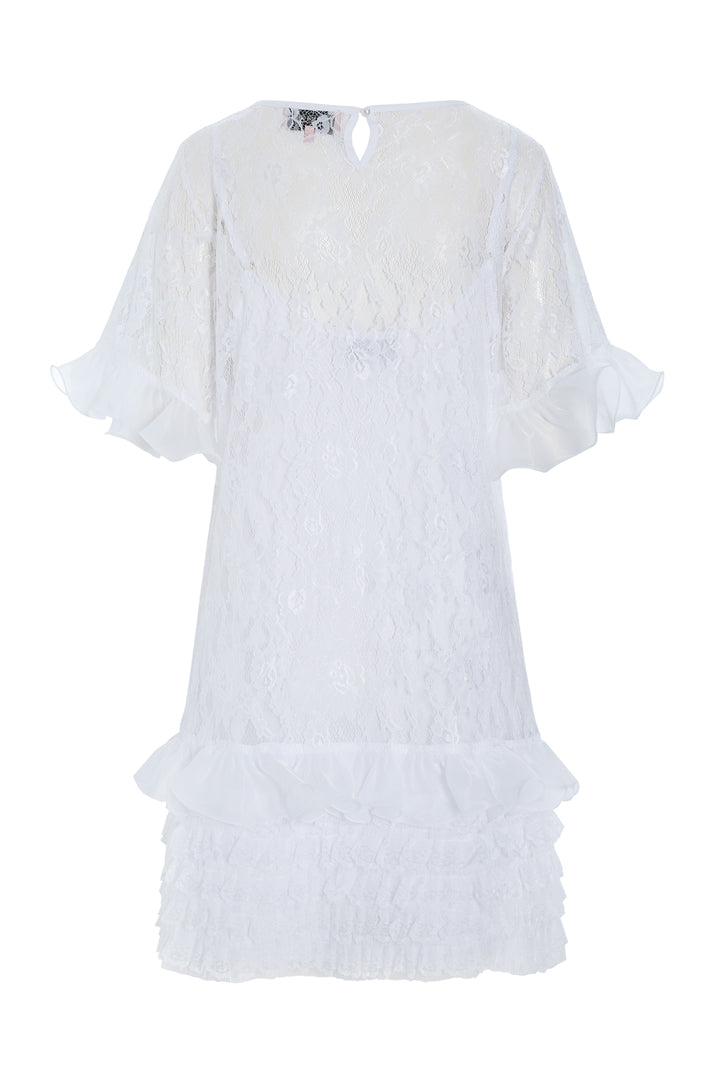 HUNKØN Rosanne Dress Dresses White