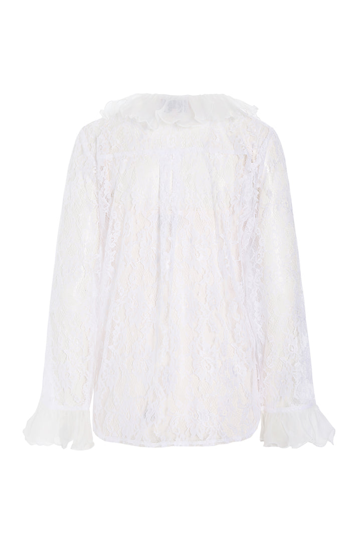 HUNKØN Rosanne Shirt Shirts White