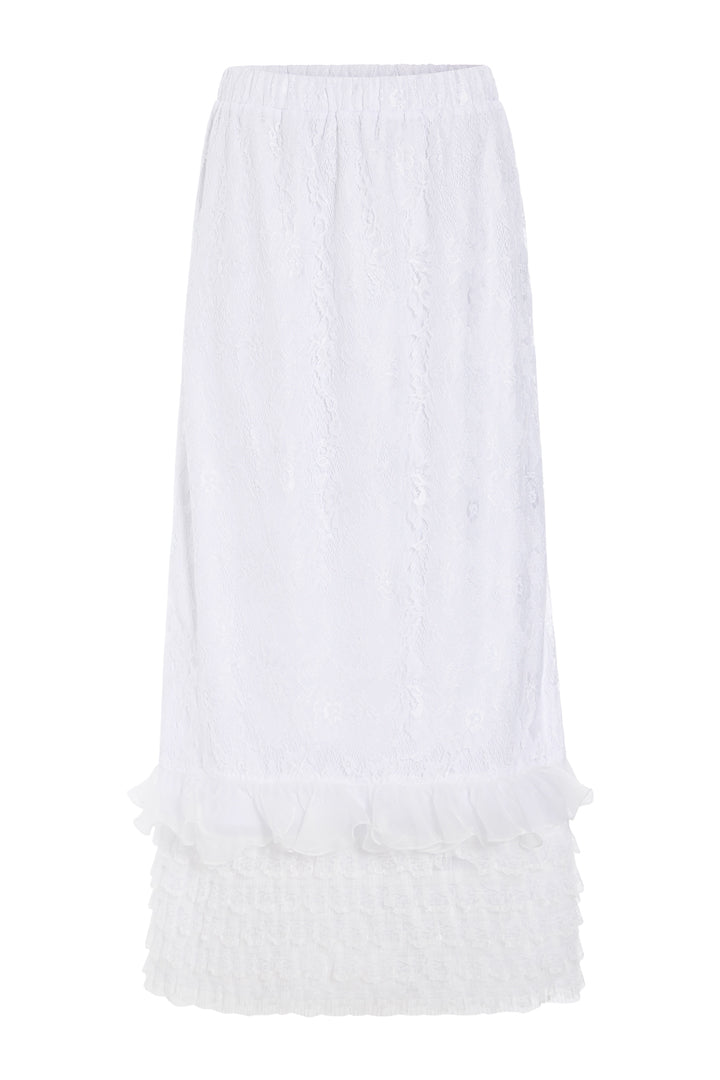 HUNKØN Rosanne skirt Skirts White