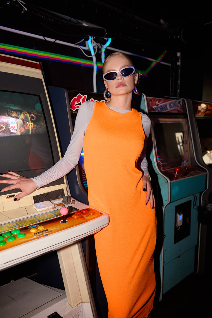 HUNKØN Roxy Dress Dresses Neon Orange