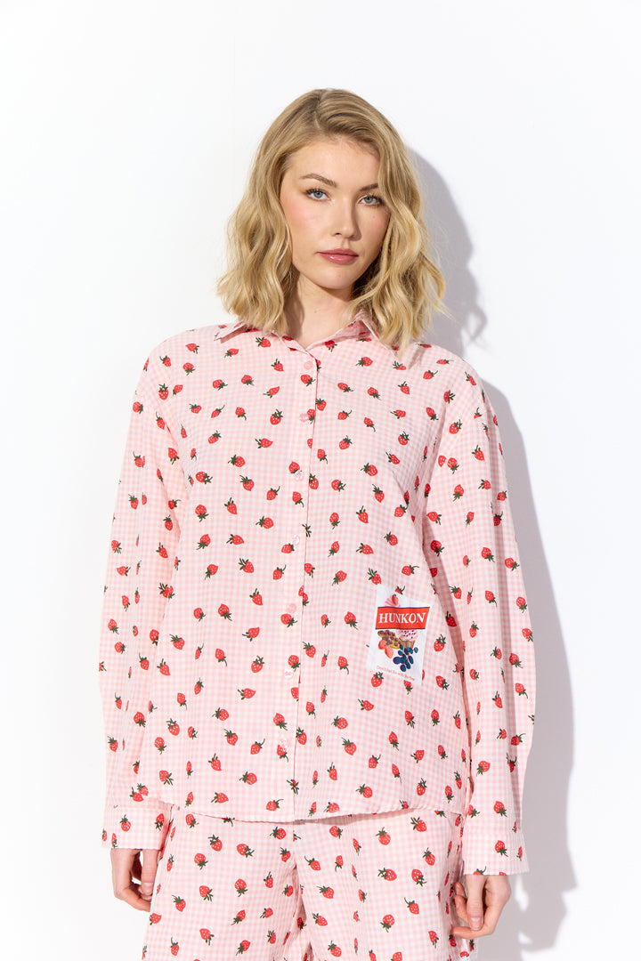 HUNKØN Ruth Shirt Shirts Pink