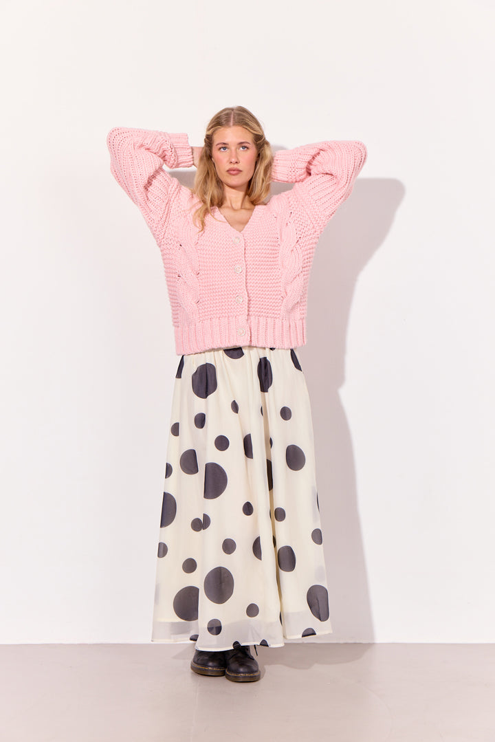 HUNKØN Sabine Knit Cardigan Cardigans Rose