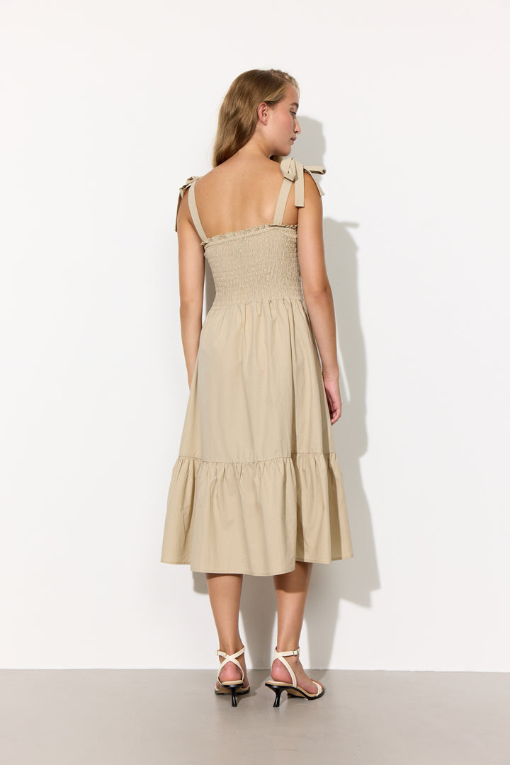HUNKØN Safire dress Dresses Beige
