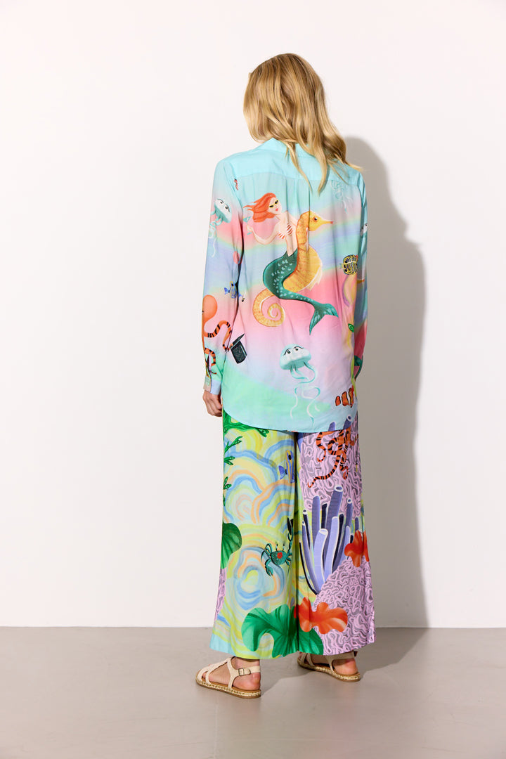 HUNKØN Sandy Shirt Shirts Ocean Life Art Print