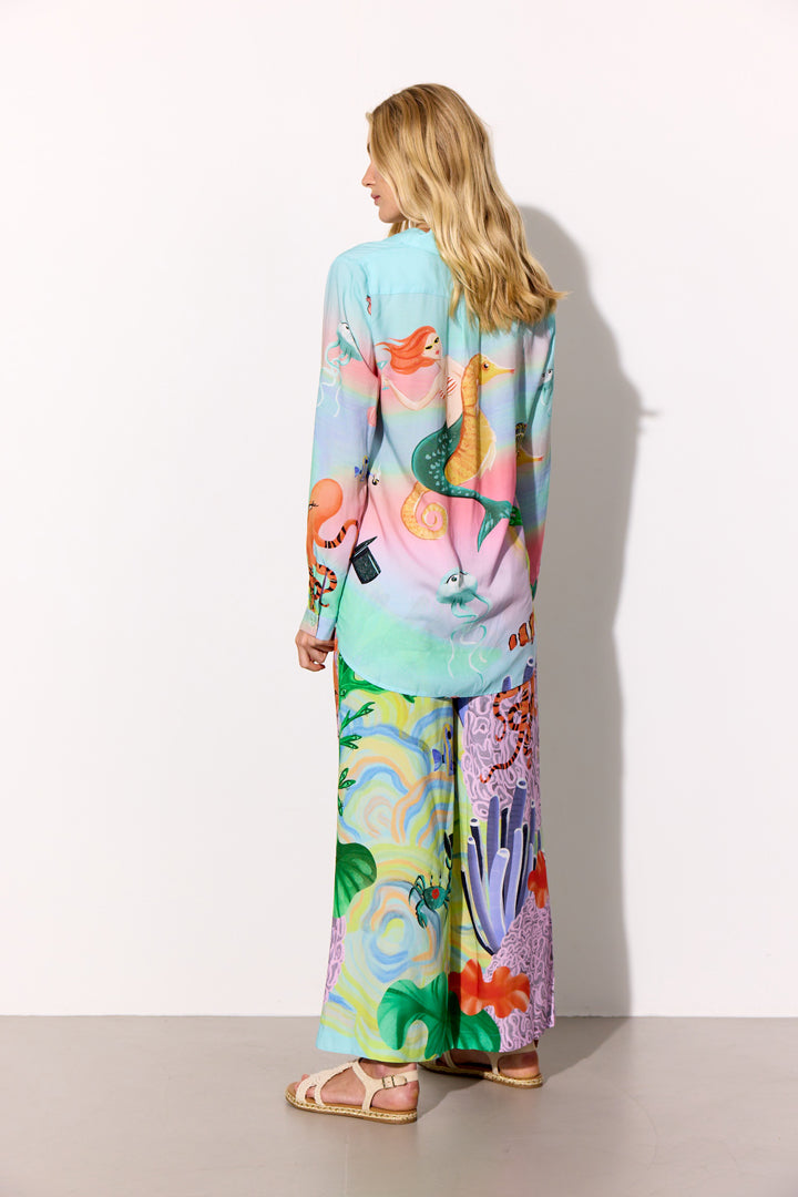 HUNKØN Sandy Trousers Trousers Ocean Life Art Print