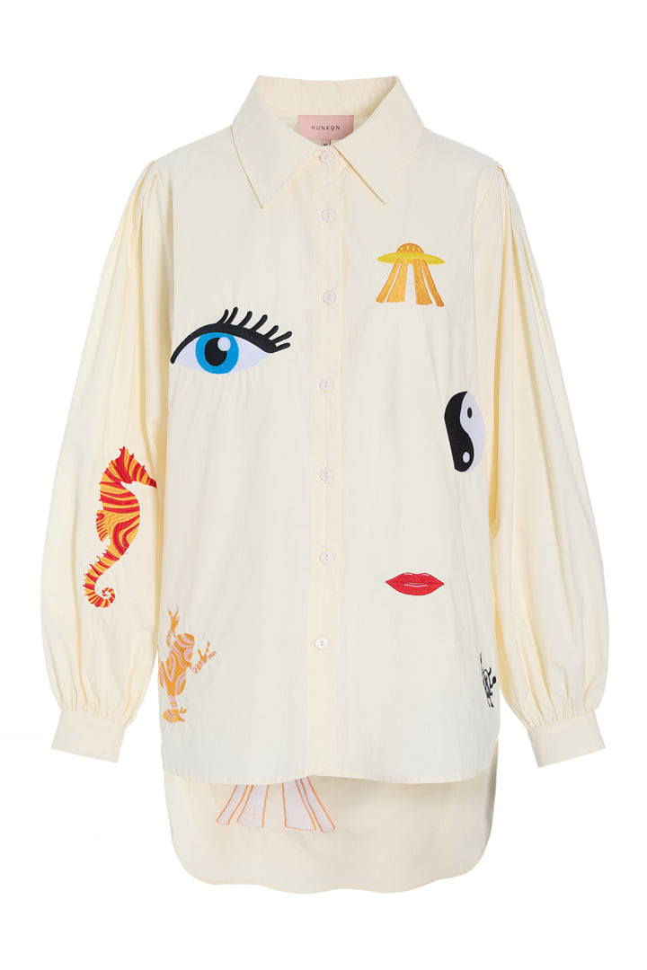HUNKØN Sasha Shirt Shirts White