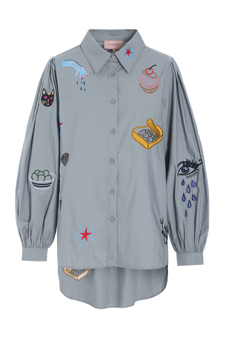 HUNKØN Sasha Shirt Shirts Grey