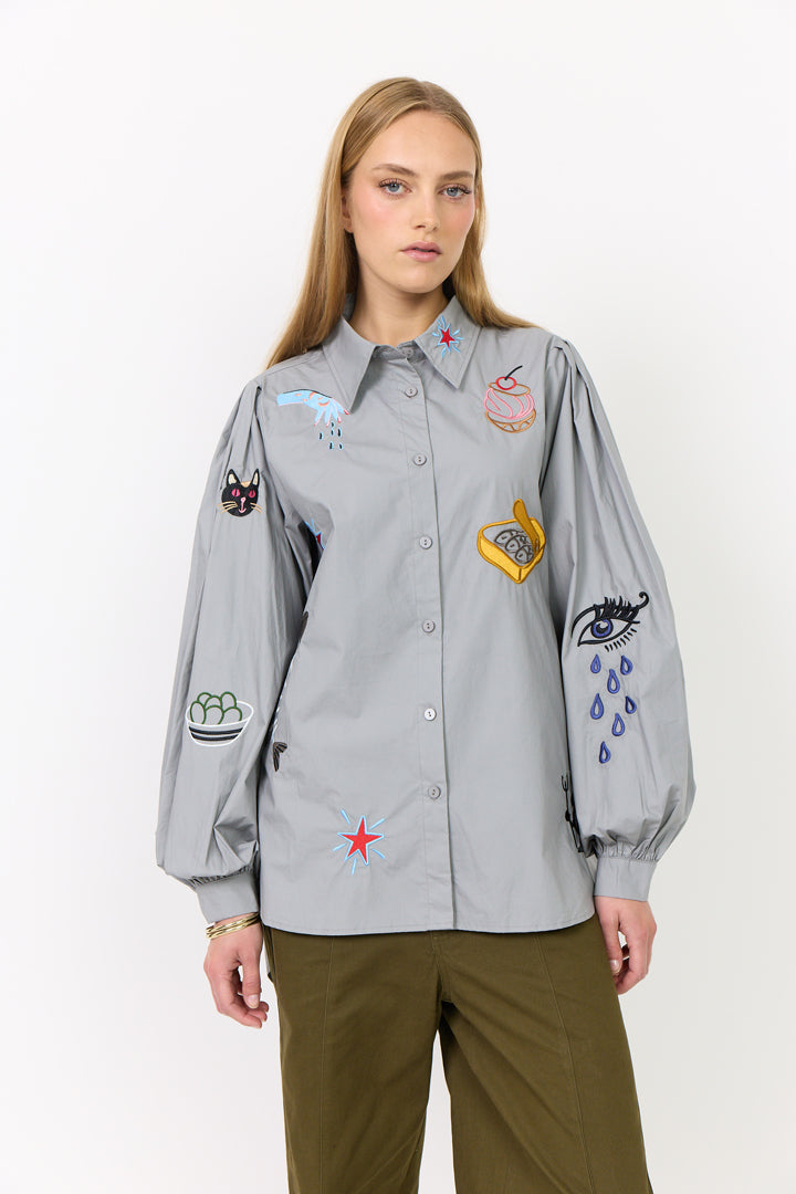 HUNKØN Sasha Shirt Shirts Grey