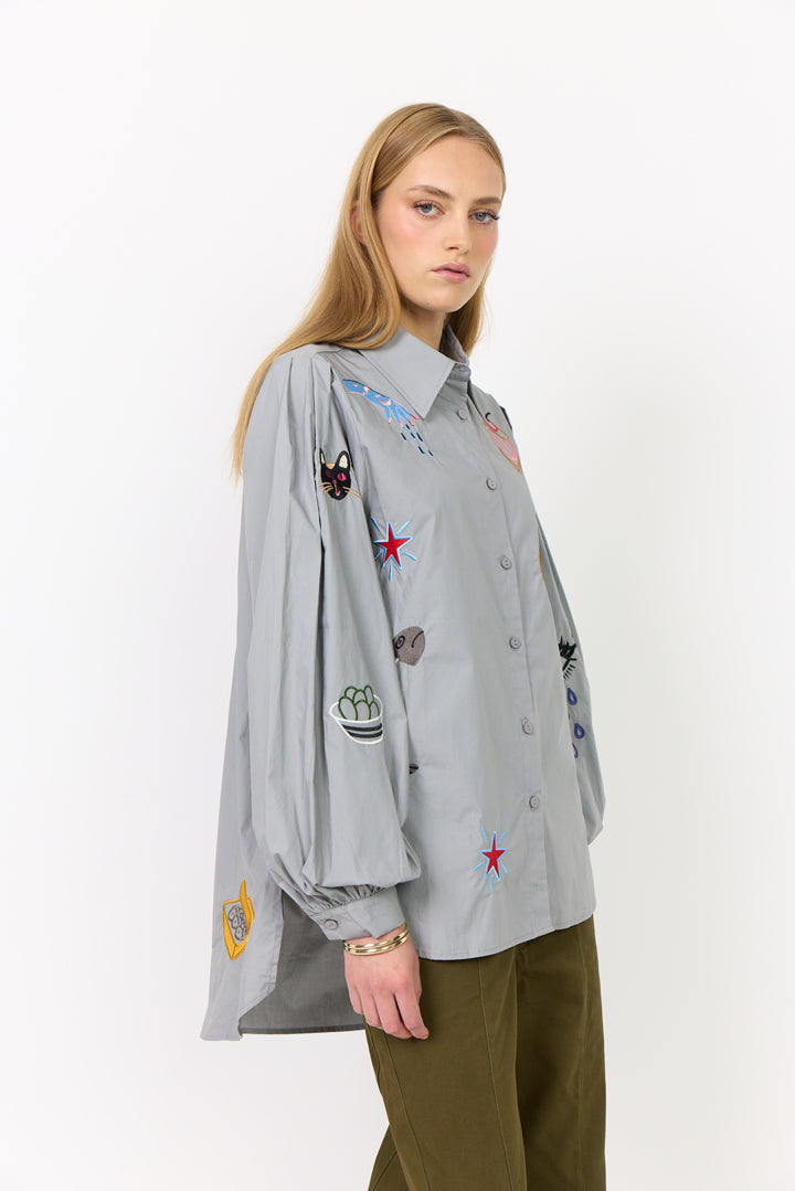 HUNKØN Sasha Shirt Shirts Grey