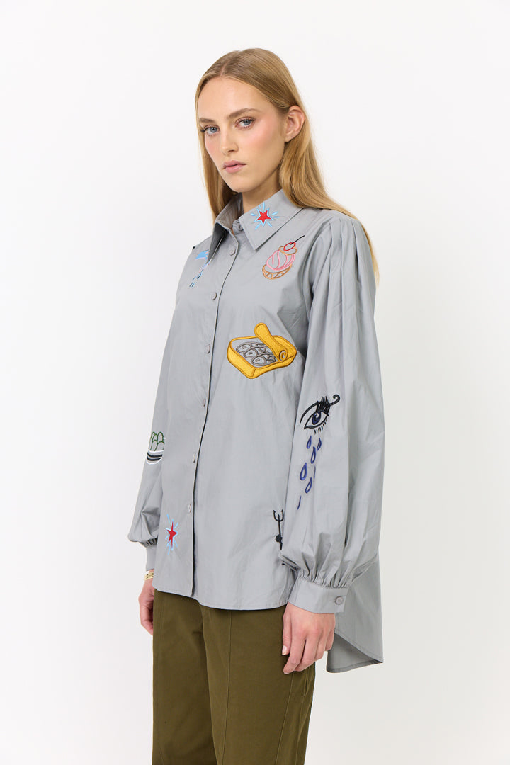 HUNKØN Sasha Shirt Shirts Grey