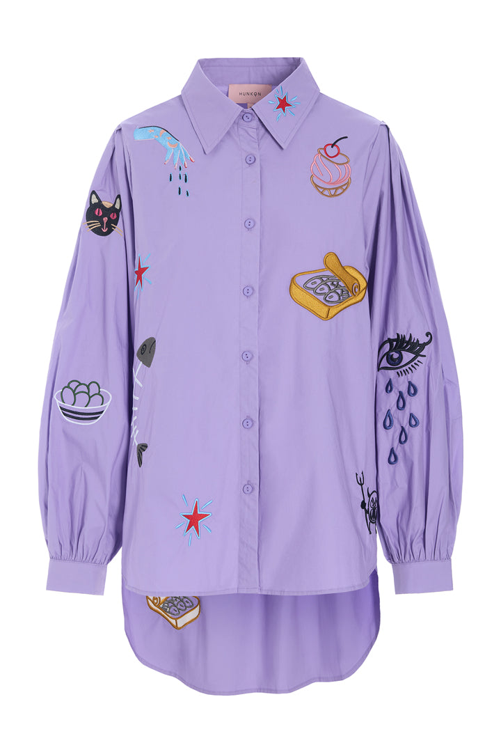 HUNKØN Sasha Shirt Shirts Lavender
