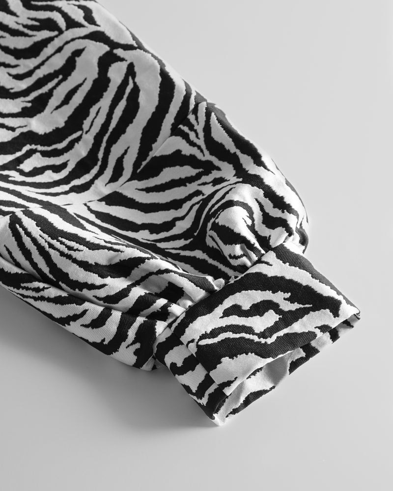 HUNKØN Savannah Hoodie Blouses Zebra Striped