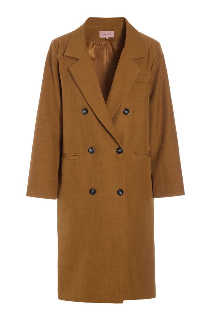 HUNKØN Sia Coat Coats Brown
