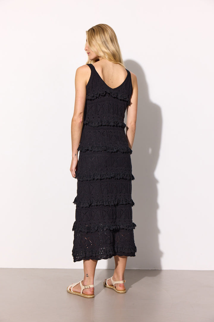 HUNKØN Sienna Knit Dress Dresses Black