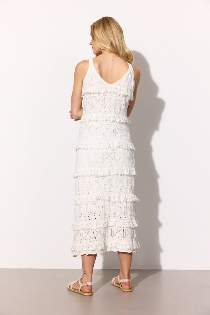 HUNKØN Sienna Knit Dress Dresses Vanilla