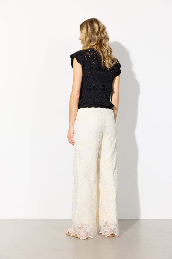 HUNKØN Sienna Knit Top Tops Black