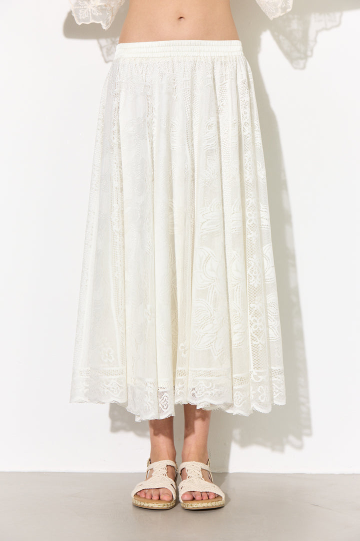 HUNKØN Stine Skirt Skirts Off White
