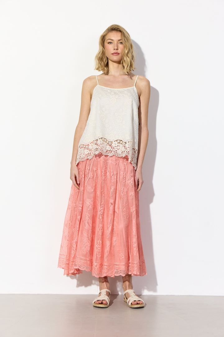 HUNKØN Stine Skirt Skirts Peach