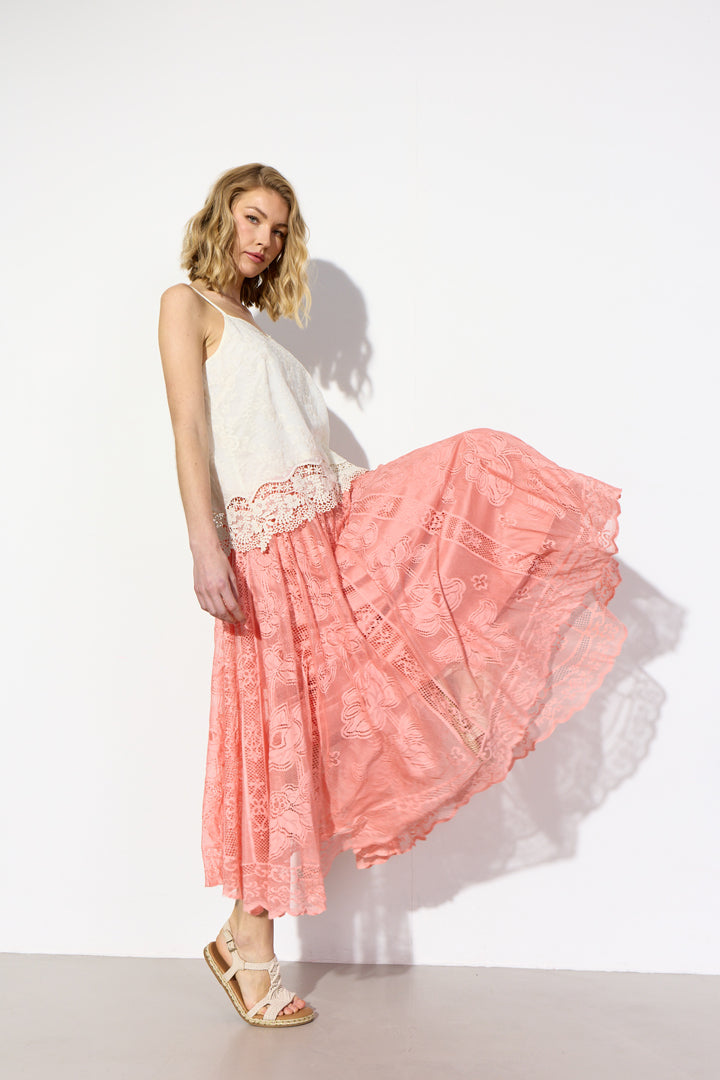 HUNKØN Stine Skirt Skirts Peach