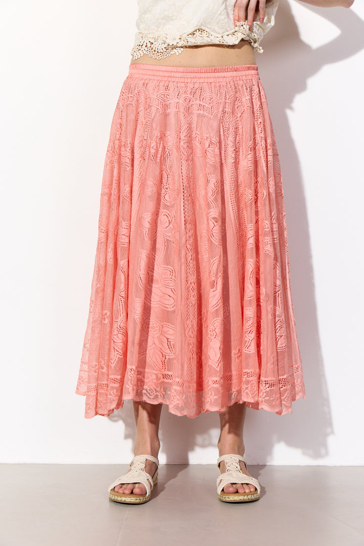 HUNKØN Stine Skirt Skirts Peach