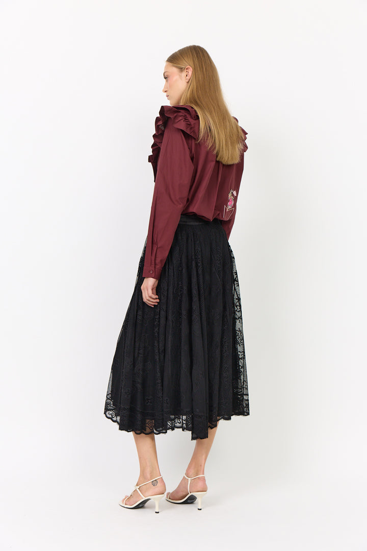 HUNKØN Stine Skirt Skirts Black