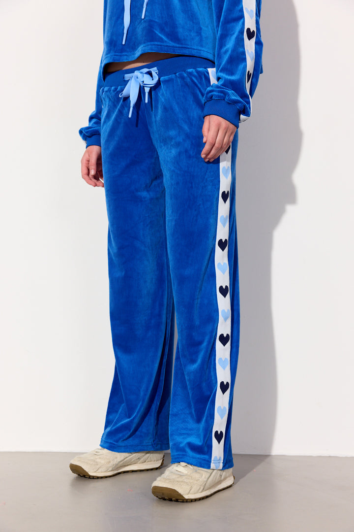 HUNKØN Svea Pants Sweatpants Blue Hearts