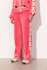 HUNKØN Svea Pants Sweatpants Pink Hearts