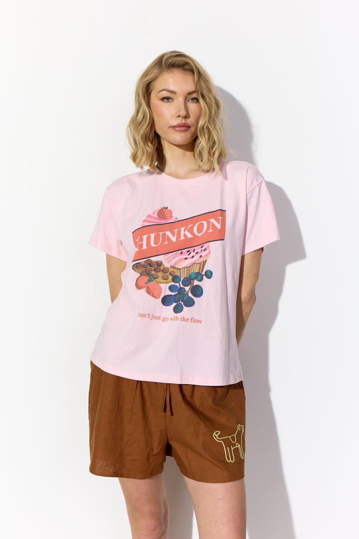 HUNKØN Sweet treat T-shirt T-shirts Soft Pink