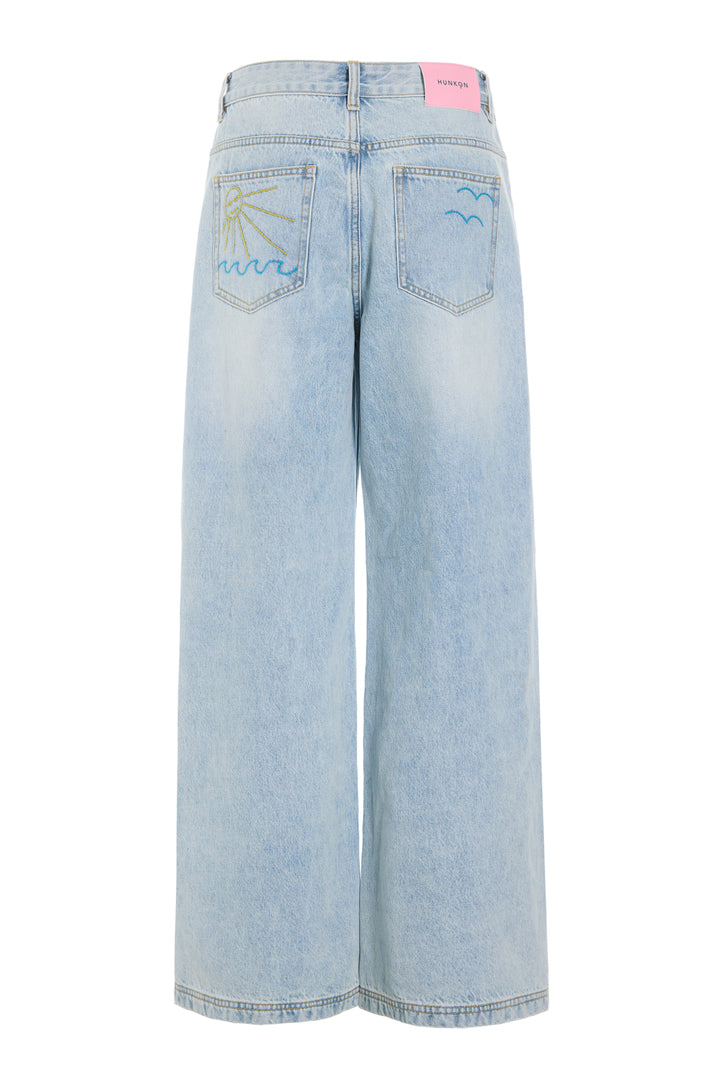 HUNKØN Tennie Jeans Trousers Light Denim