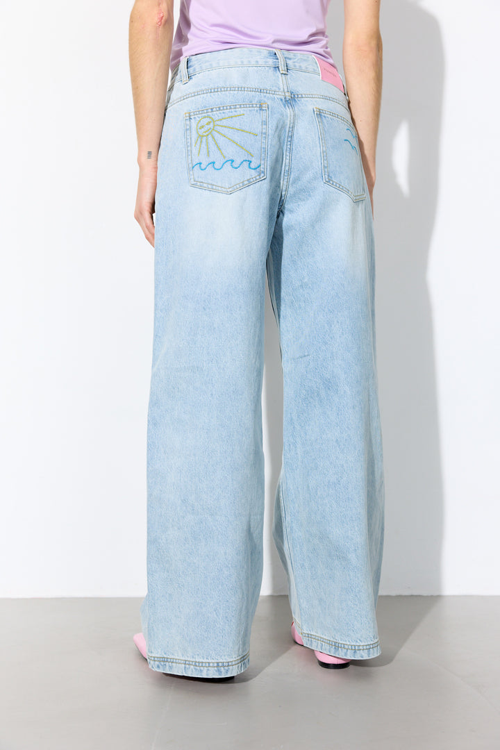 HUNKØN Tennie Jeans Trousers Light Denim