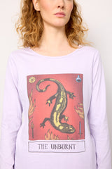 HUNKØN The Unburnt Long Sleeve Blouses Lavender