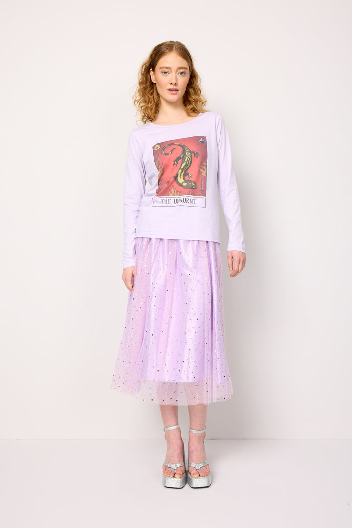 HUNKØN The Unburnt Long Sleeve Blouses Lavender